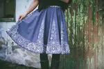 Dámska sukňa "Mária" | Veľkosť: XS | Tmavomodrá