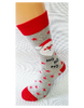 Bláznivé pánske ponožky Mikuláš HO HO | Veľkosť: 40-43 | Sivá
