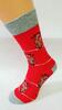 Bláznivé pánske ponožky Rudolf | Veľkosť: 40-43 | Červená