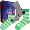 3 ks Darčekový set klasických a nízkych ponožiek (futbal) | Veľkosť: 35-38