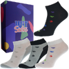 4 ks Darčekový set nízkych ponožiek (labky) | Veľkosť: 35-38