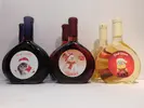 6 x 0,5 l MIX ovocných vín s vianočnou etiketou (ríbezľa / jahoda / broskyňa)