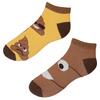 Veselé ponožky Pohodky "Hovienko" / členkový strih | Veľkosť: 35-38