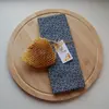 Ekologické voskové vrecko na chlieb "Modrý ornament" | Veľkosť: 50 x 30 cm