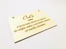 Dekoračná ceduľa na dvere "Ocko, si prvý muž, ..."