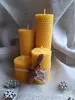 4-dielny Darčekový set točených sviečok slovenskej výroby (mix / 4,5 cm hrúbka)