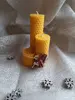 3-dielny Darčekový set točených sviečok slovenskej výroby (mix / 3,5 cm hrúbka)