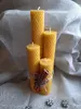 4-dielny Darčekový set točených sviečok slovenskej výroby (mix / 3,5 cm hrúbka)