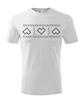 Pánske tričko so slovenským ľudovým vzorom "Srdce" | Veľkosť: L | Biela