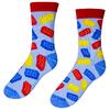 Veselé ponožky Pohodky "Stavebnica" / klasický strih | Veľkosť: 35-38