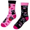 Veselé ponožky Pohodky "Mrs. Mačka" / klasický strih | Veľkosť: 35-38