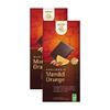 100 g BIO Fair trade čokoláda (horká 55% + mandle a pomaranč) | Balenie: 2 ks