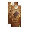 100 g BIO Fair trade čokoláda (mliečna + kúsky espressa a karamelu) | Balenie: 2 ks