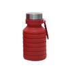 300 - 550 ml Silikónová skladacia fľaša | Červená