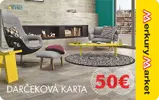 Darčekový poukaz do Merkury Market v hodnote 50 €