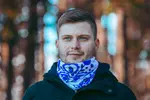 Univerzálny folklórny multifunkčný nákrčník | IKA modrá