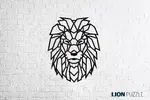 Nástenné drevené puzzle (Levia hlava)