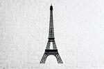 Nástenné drevené puzzle (Eiffelova veža)