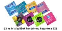 92 ks Mix balíček kondómov Pasante a EXS