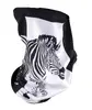 Multifunkčný nákrčník vzor 140 Zebra White | Biela