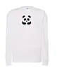 Vyšívaná unisex mikina "Panda" | Veľkosť: XS | Biela