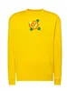 Vyšívaná unisex mikina "Ruža" | Veľkosť: XS | Žltá
