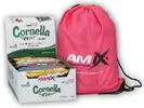 25 × 50 g Balenie cereálnych tyčiniek Cornella Crunchy Muesli Bar + športové vrecko Amix (MIX 4 príchutí)