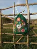 Vak na chrbát s ľudovým vzorom | Zelená / vajnorský ornament