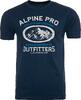 Pánske tričko Alpine Pro WENNOR | Veľkosť: S | Tmavomodrá