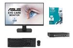 5-dielny SET: HP Prodesk 600 G2 Mini, 23.8 "LCD, klávesnica, myš a Eset Internet Security