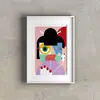 Digitálna grafika slovenského autorského motívu od Lucie Švagerkovej "Gejša"