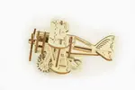 Mechanický model 3D puzzle značky Ugears "Dvojplošník – Biplane"