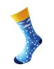 Bláznivé dámske ponožky Kvapky | Veľkosť: 36-39 | Modrá