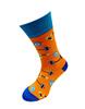 Bláznivé pánske ponožky Činky | Veľkosť: 40-43 | Oranžová