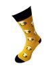 Bláznivé pánske ponožky Pivá na žltej | Veľkosť: 40-43 | Žltá