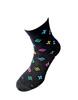 Bláznivé dámske ponožky LUI farebná | Veľkosť: 37-40 | Čierna