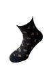 Bláznivé dámske ponožky LUI zlatá | Veľkosť: 37-40 | Čierna