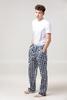 Pánske kockované pyžamové nohavice Laggar | Veľkosť: S | Tmavomodrá / sivá