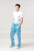 Pánske pruhované pyžamové nohavice Laggar | Veľkosť: S | Tyrkysová