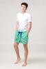 Pánske pruhované pyžamové šortky Laggar | Veľkosť: S | Zelená / kráľovská modrá