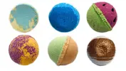 6 x 140 g Šumivá bomba do kúpeľa Bloombee (Ladies nigh/manly men/melon lemonade/passion maracuja/peach sorbet/Exotic explosion)