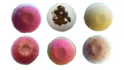 6 x 80 g Šumivá bomba do kúpeľa Bloombee (bubblegum/coffee break/piňa colada/raspberry splash/summer vibes/vanilla spice)