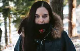 Univerzálna folklórna multifunkčná šatka s výšivkou | Čierna / farebný Kristián