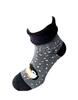 Bláznivé dámske froté ponožky "Tučniak" | Veľkosť: 36-40 | Čierna