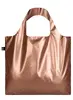 Nákupná taška LOQI "Metallic Matt Rose Gold" | Ružová / zlatá