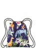 Športový ruksak LOQI Backpack "Wild Zebras" | Zebra / fialová