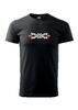 Pánske tričko s ľudovou výšivkou (KR 40SFP1) | Veľkosť: XS | Čierna