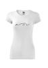 Dámske tričko s krátkym rukávom a ľudovou výšivkou (KR 53D0) | Veľkosť: XS | Biela