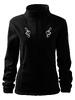 Dámska fleecová bunda s ľudovou výšivkou (06 FBD1) | Veľkosť: XS | Čierna