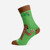 Vianočné veselé ponožky Folkies "Zelený perník" | Veľkosť: 32-35